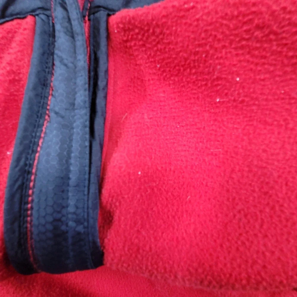 Polo Golf Ralph Lauren Mens Red Fleece Vest Sea Island Full Zip Large Mock Neck